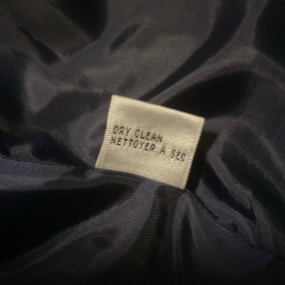 Talbots Pure Silk Dark Blue Silk‎ Blazer - Picture 10 of 11